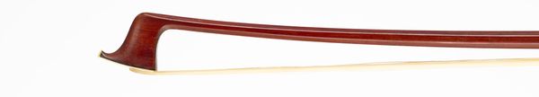 A silver-mounted violin bow, branded J. Knopf