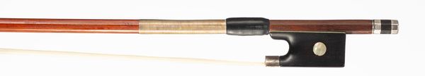 A silver-mounted violin bow, branded Dodd