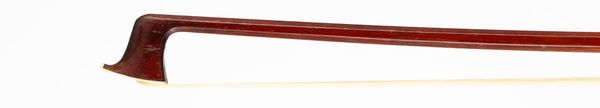 A silver-mounted violin bow, branded Dodd