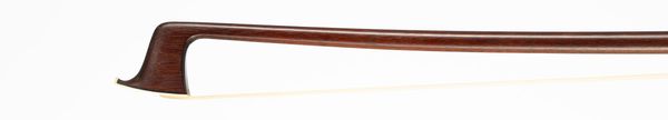 A silver-mounted violin bow, branded Tourte