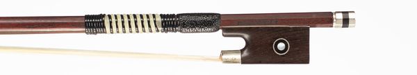 A silver-mounted violin bow, branded A. R. Bultitude