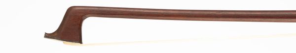 A silver-mounted violin bow, branded A. R. Bultitude
