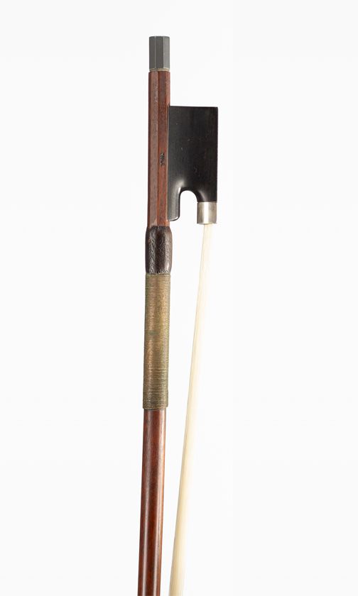 A silver-mounted violin bow, Workshop of W. E. Hill & Sons, England