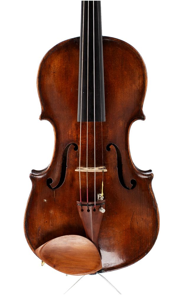 A violin, labelled Fritz Sprenger