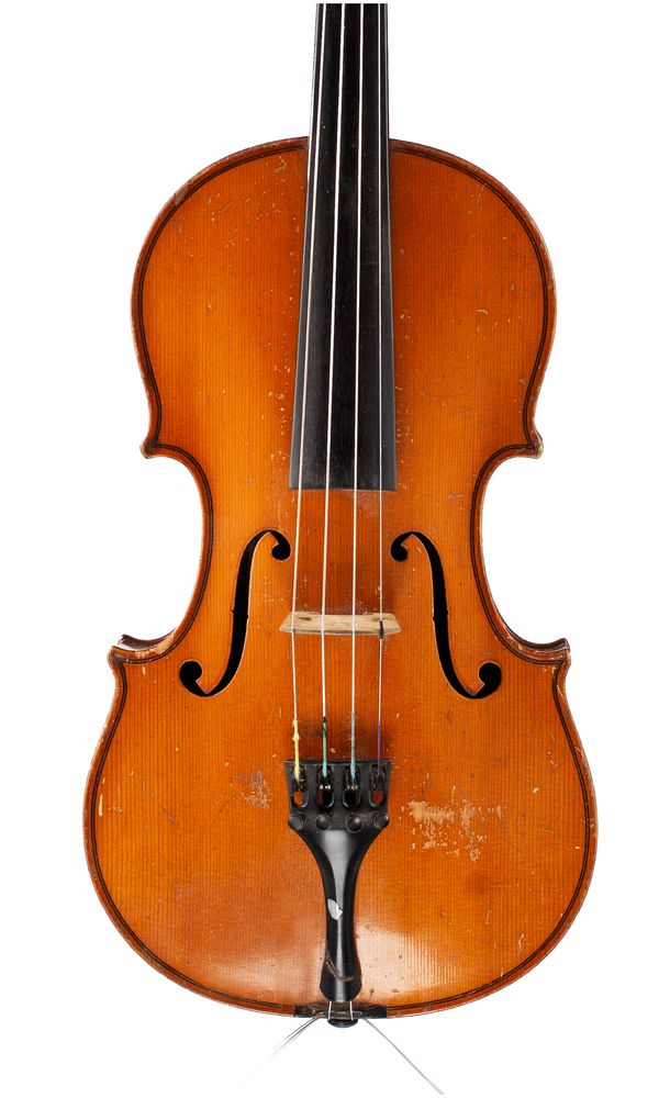 A violin, labelled Hawkes & Son's