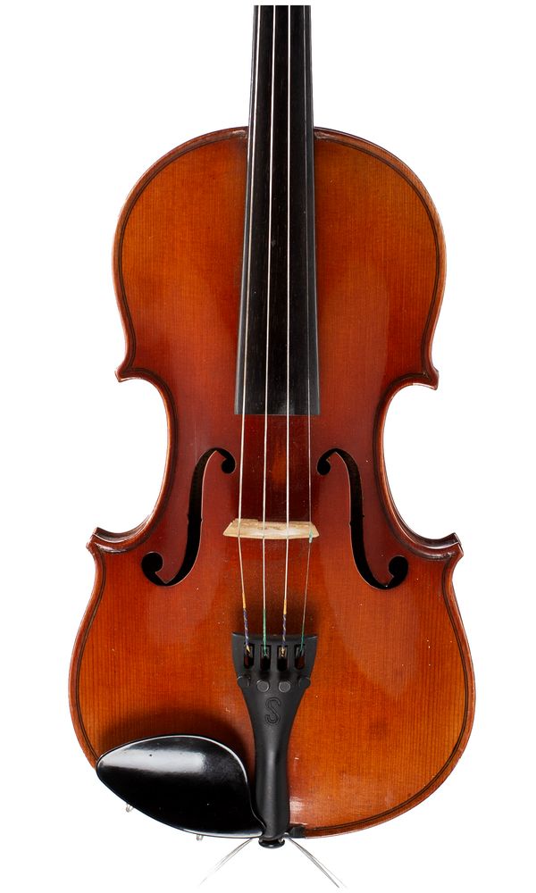 A violin, labelled Charles Buthod