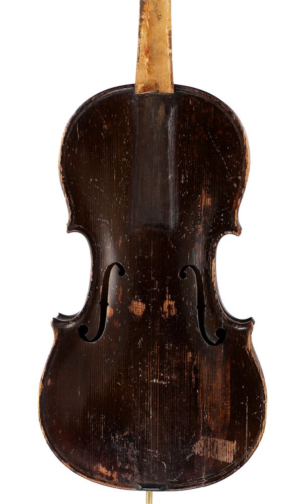 A violin, labelled E Pillenenti [?]