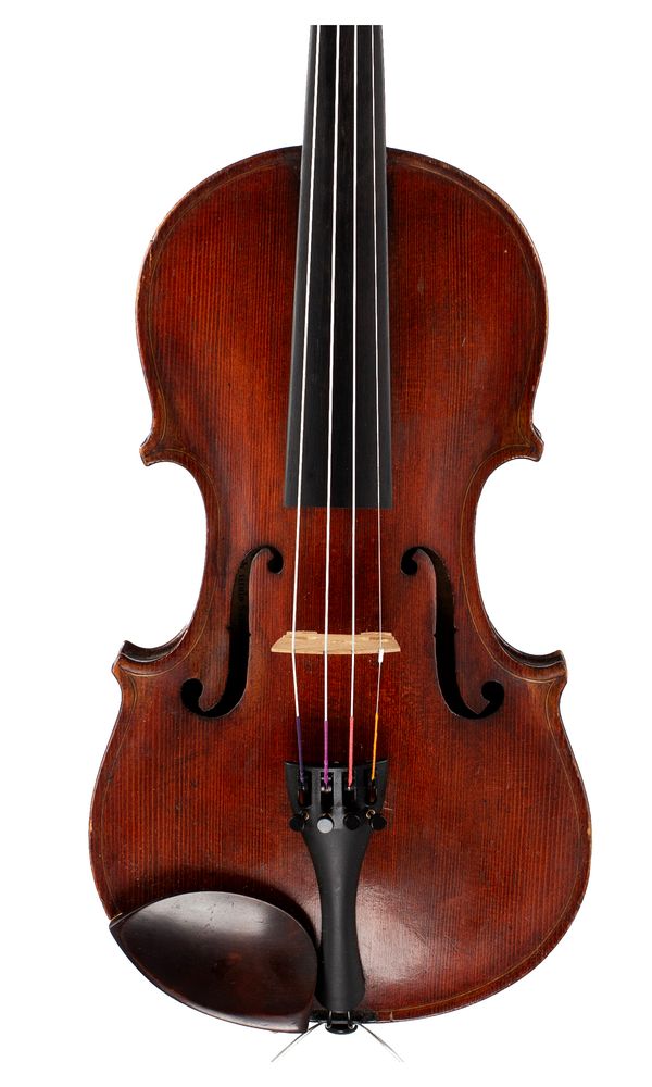 A violin, labelled Nicola Amati