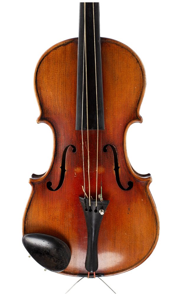 A violin, labelled Antonius Stradiuarius