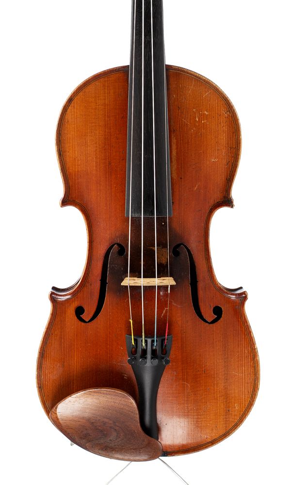 A violin, labelled Antonius Stradiuarius