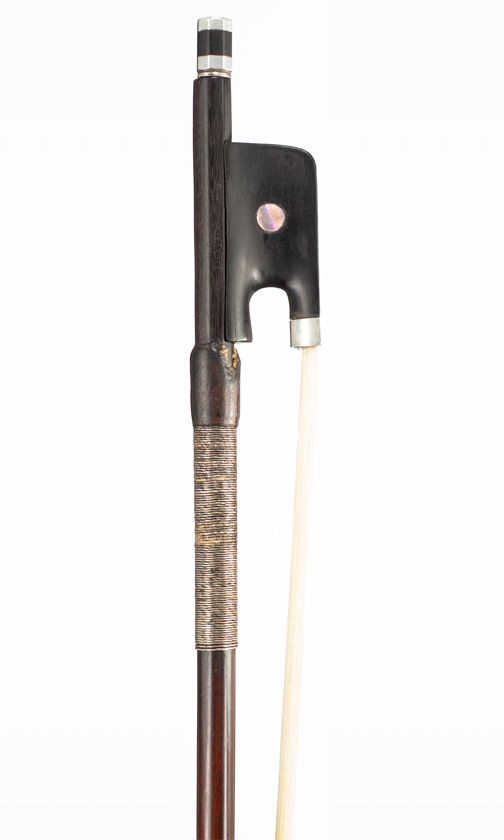 A silver-mounted cello bow, by John Dodd, London circa 1820