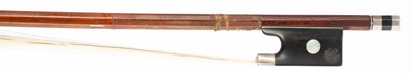 A silver-mounted violin bow, Germany, early 20th Century