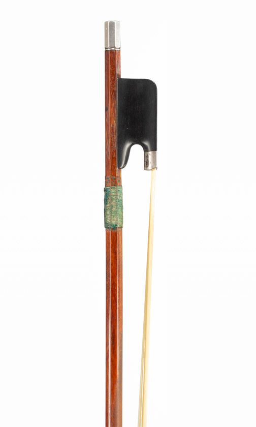 A silver-mounted violin bow, early 20th Century
