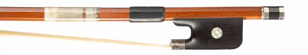 A silver-mounted cello bow, circa 1910