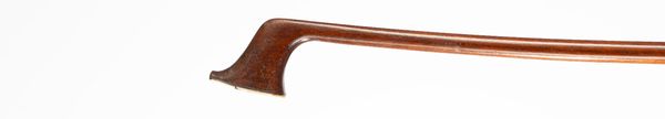 A nickel and bone-mounted cello bow, school of Simon, France