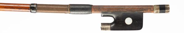 A silver-mounted cello bow, possibly C. N. Bazin, Mirecourt