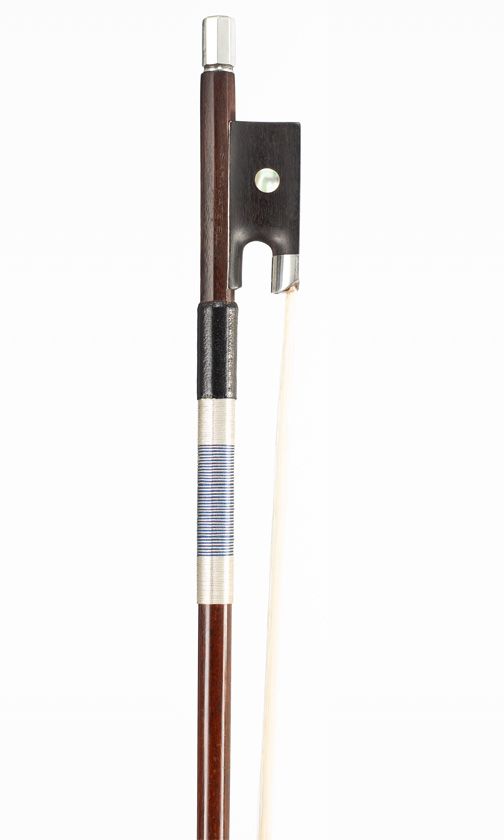 A silver-mounted violin bow for Jérôme Thibouville-Lamy, Mirecourt, circa 1920