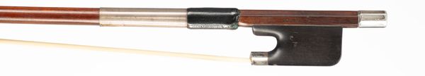 A silver-mounted cello bow, Workshop of W. E. Hill & Sons