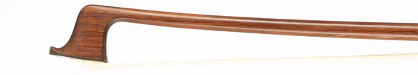 A nickel-mounted violin bow, Workshop of G. A. Pfretzschner, Germany
