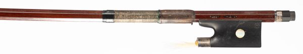 A silver-mounted violin bow, Workshop of Albert Schuster, Germany