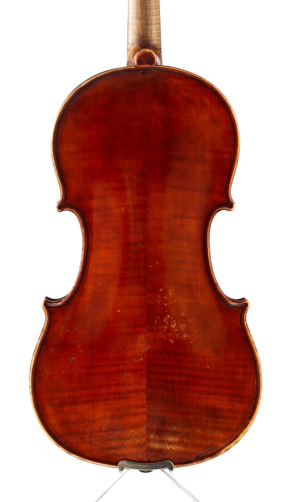 A violin by Joannes Batista Vavra, Prague, 1917 - back