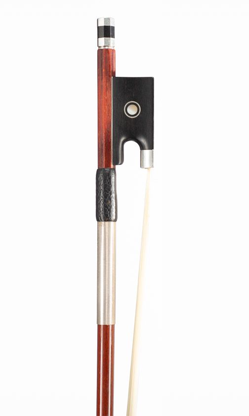 A silver-mounted violin bow, 20th Century