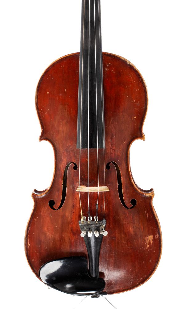 A violin, labelled Eruth Heinrich Roth