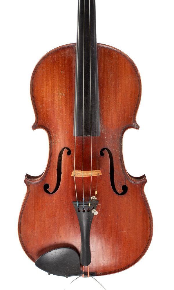 A violin, labelled modele d'apres, Antonius Stradivarius
