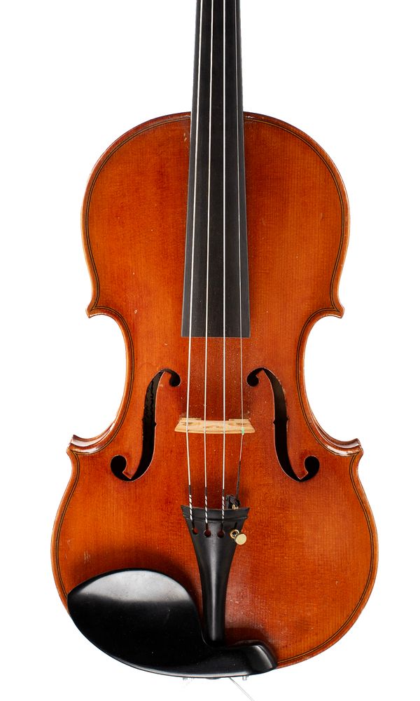 A violin, labelled Pedrazzini