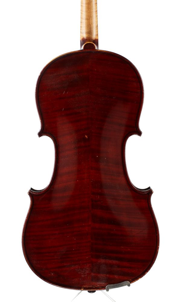 A viola by Jules Merciolle, Paris, 1912 - back