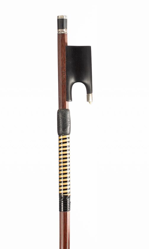 A silver-mounted violin bow by John Dodd, circa 1855