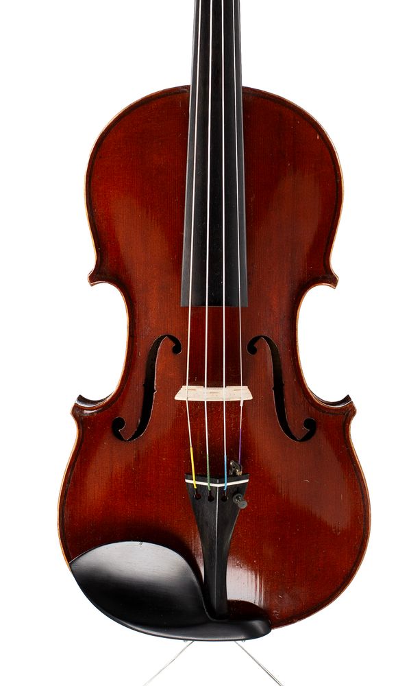 A violin, labelled Antonio Martello