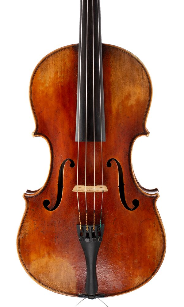 A viola, labelled Jay Haide