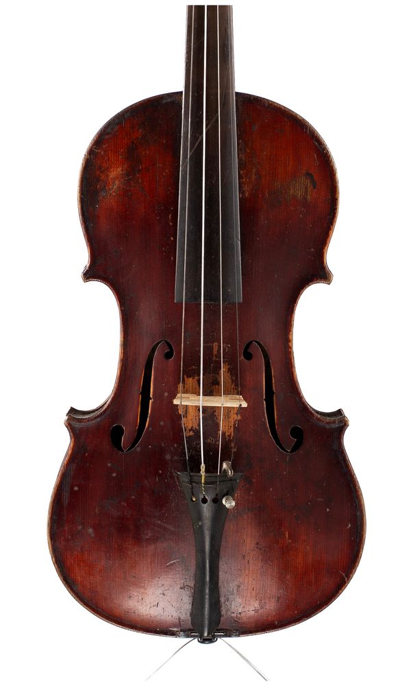 A violin, labelled Antonius Straduarius