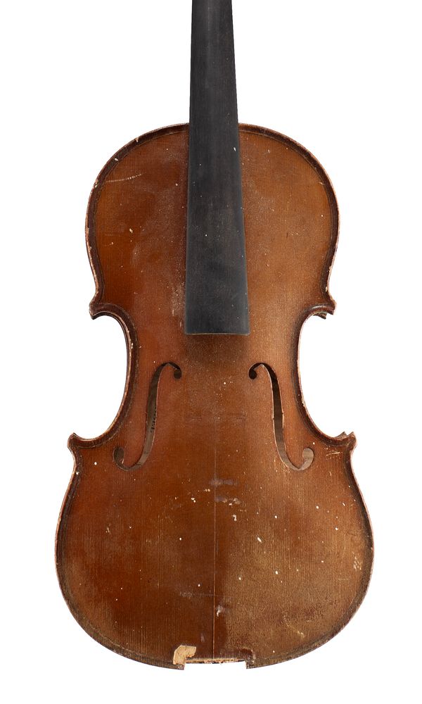 A violin, labelled Emanuel Whitmarsh