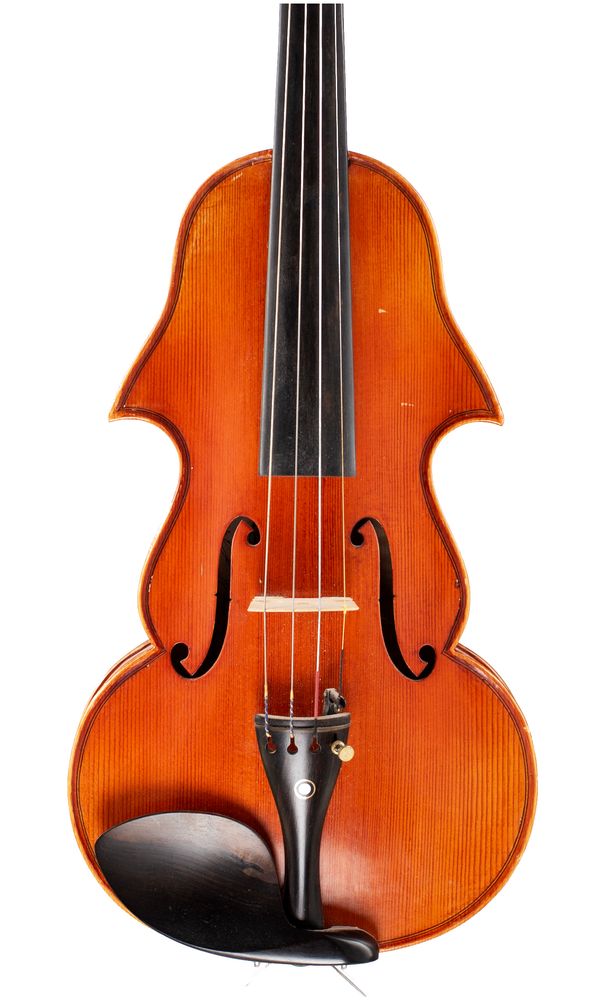 A violin, labelled Ma Zhibin Workshop