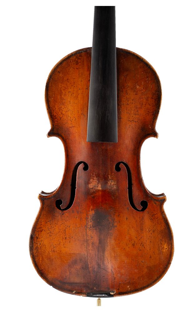 A violin, labelled Nicolas Lupot