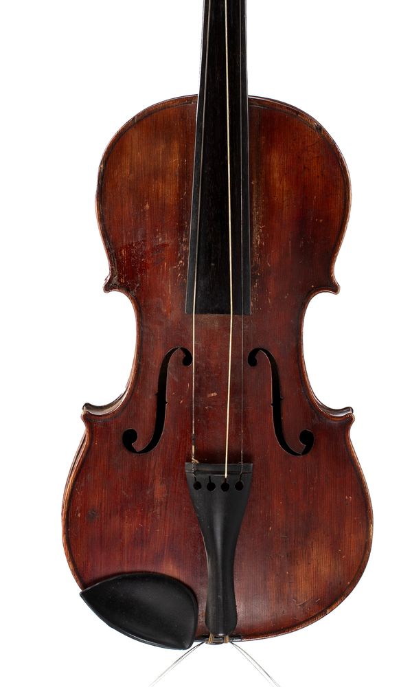 A violin, branded Ole Bull