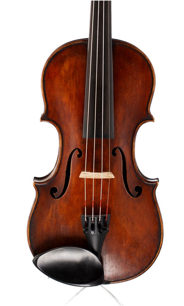 A violin by W M Harrison, Batley, 1909