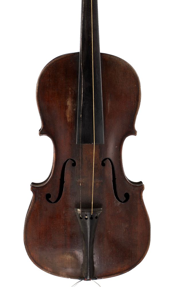 A violin, branded A S