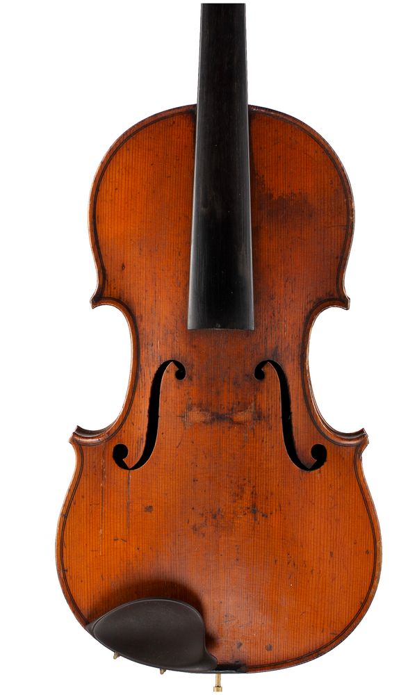 A violin, labelled The Carrodus