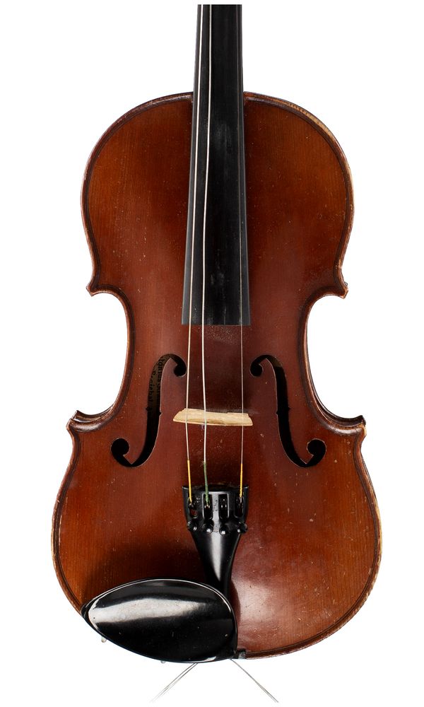 A violin, labelled Antonius Stradivarius