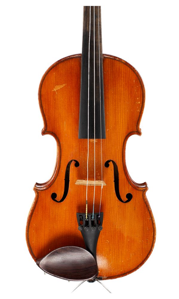A violin, labelled Antonius Stradiuarius