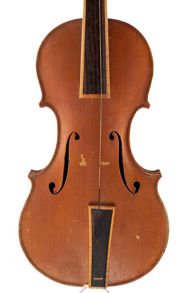 A baroque viola, labelled John Godschall Johnson