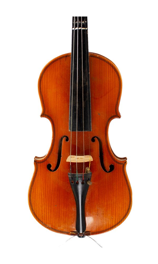 A small violin, labelled Lark