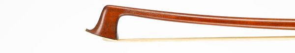 A nickel-mounted violin bow, Mirecourt, circa 1900