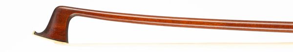 A silver-mounted violin bow, unbranded