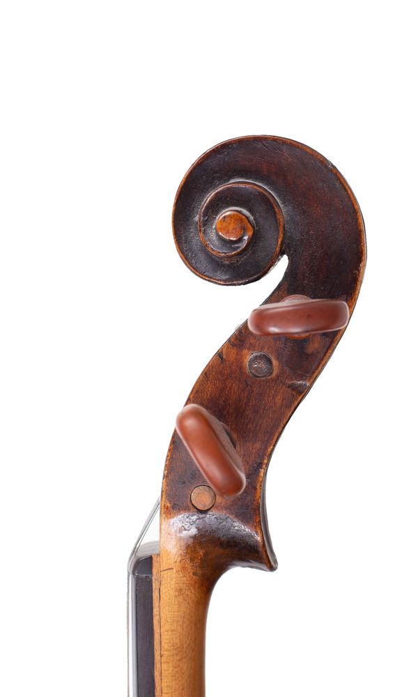 A violin, Germany, 19th Century - scroll