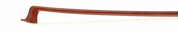 A silver-mounted viola bow, branded Roderich Paesold