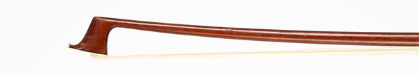 A silver-mounted violin bow, unbranded